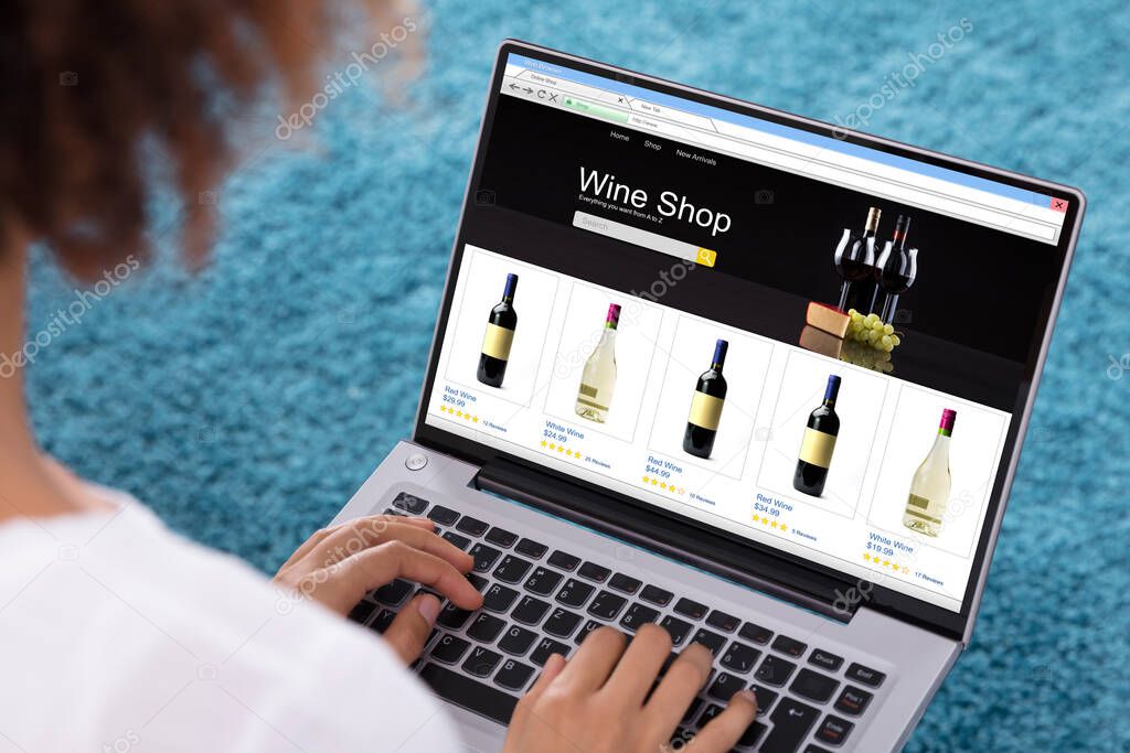 Exemple de boutique en ligne de vins